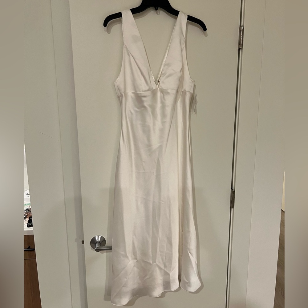 Amsale Bias Cut Satin Dress - Picture 7 of 12